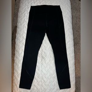 VS Pink High Waisted 7/8 Crop Sport Black Leggings